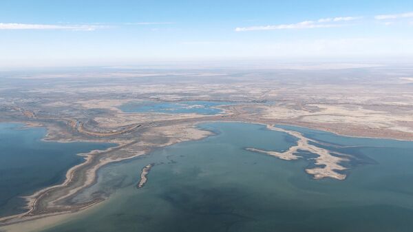 Вид на Аральское море с высоты - Sputnik Узбекистан