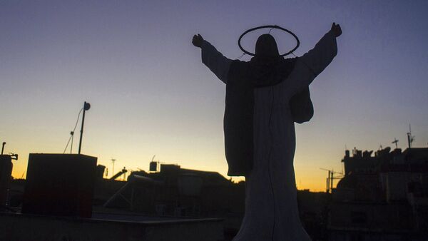 Статуя Иисуса Христа в старом городе в Дамаске - Sputnik Узбекистан