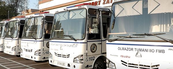 В ГУВД Ташкента появились новые мини-автобусы с камерами - Sputnik Узбекистан