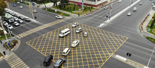 вафельная разметка в Ташкенте вафельная разметка в Ташкенте - Sputnik Узбекистан