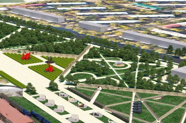 Белорусским гостям показали, каким будет парк Победы в Ташкенте — фото - Sputnik Узбекистан