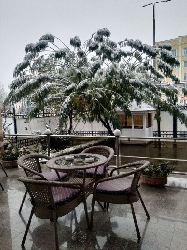 В Узбекистане выпал первый снег - видео - Sputnik Узбекистан