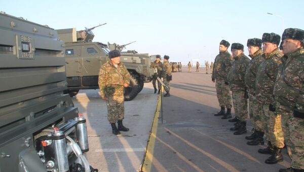 Руководители узбекских госорганов на военных учениях - Sputnik Узбекистан