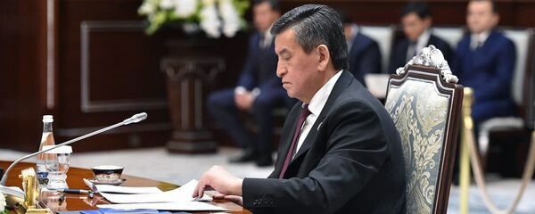 Президент Кыргызской Республики Сооронбай Жээнбеков Президент Кыргызской Республики Сооронбай Жээнбеков - Sputnik Ўзбекистон
