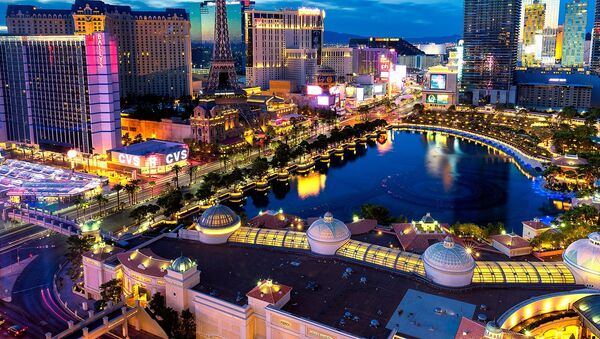 An aerial view on Las Vegas, the United States - Sputnik Ўзбекистон