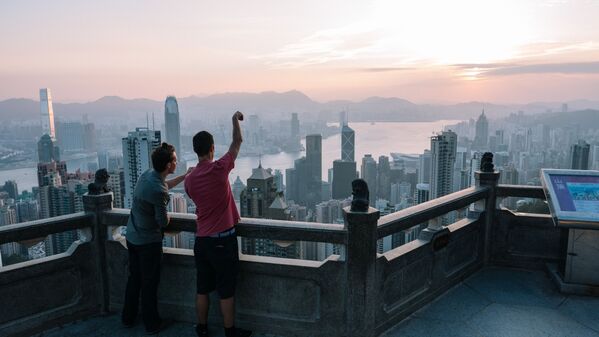 A view from an observation point in Hong Kong - Sputnik O‘zbekiston