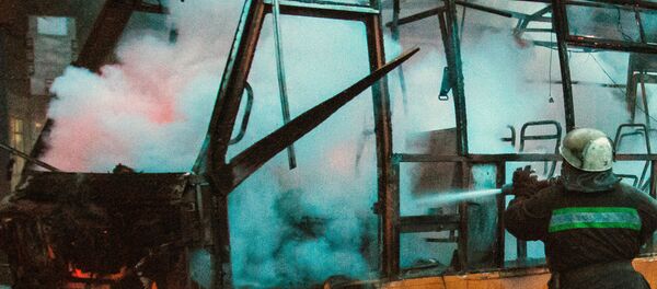 Ликвидация возгорания. Иллюстративное фото Ликвидация возгорания. Иллюстративное фото - Sputnik Узбекистан