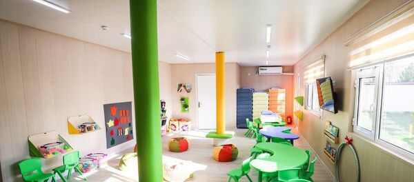 Первый блок установлен в ДОО № 441 Алмазарского района - Sputnik Узбекистан