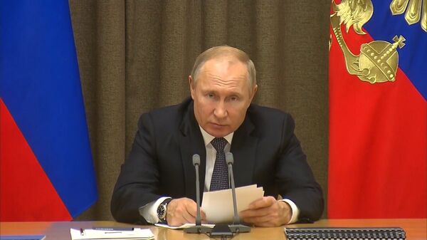 Владимир Путин: Россия выступает против милитаризации космоса - Sputnik Узбекистан