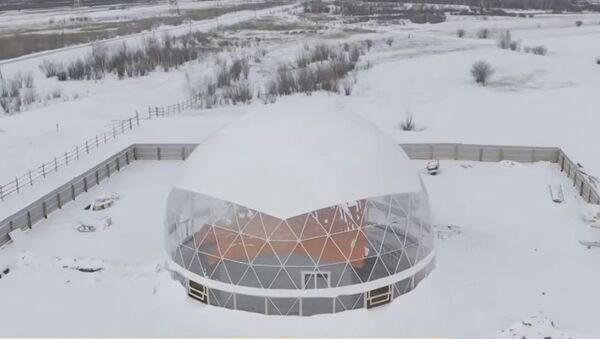 Семья из Якутии проведет полгода в доме под морозоустойчивым куполом - Sputnik Узбекистан