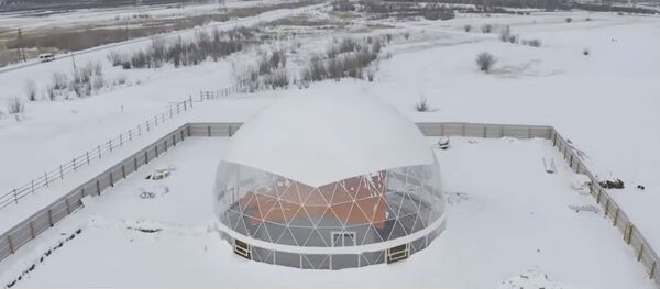 Семья из Якутии проведет полгода в доме под морозоустойчивым куполом - Sputnik Узбекистан