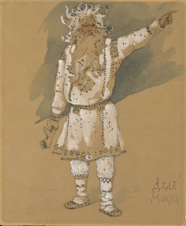 Сказочный персонаж у славянский народов - Дед Мороз, В. М. Васнецов, 1885 - Sputnik Узбекистан