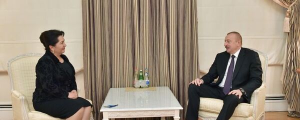 Танзила Нарбаева встретилась с президентом Азербайджана Ильхамом Алиевым. - Sputnik Узбекистан