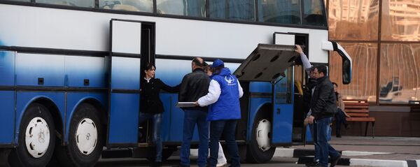 Международный автовокзал Южные Ворота в Москве Международный автовокзал Южные Ворота в Москве - Sputnik Ўзбекистон