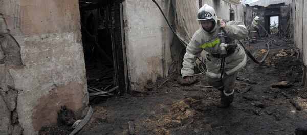 Пожар в психоневрологическом диспансере в селе Алферовка - Sputnik Узбекистан