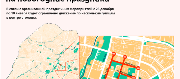Какие дороги перекроют на время новогодних праздников в Ташкенте - карта - Sputnik Узбекистан
