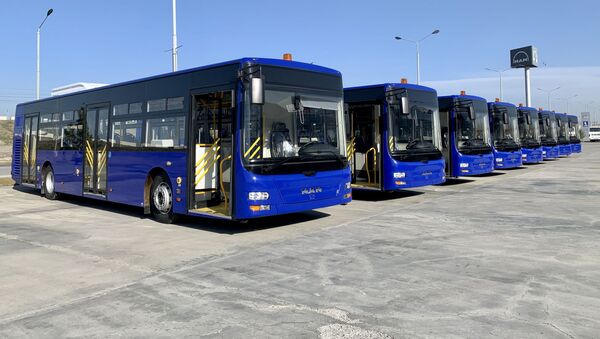 Автобусы MAN A22 переданы в аэропорт Ташкента - Sputnik Ўзбекистон