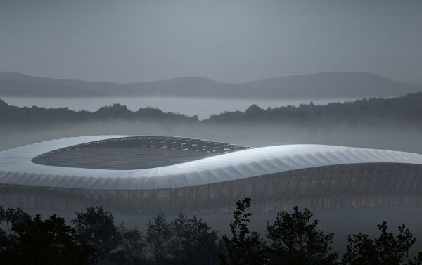 Проект деревянного стадиона, который построят в Англии для футбольного клуба Forest Green Rovers - Sputnik Узбекистан