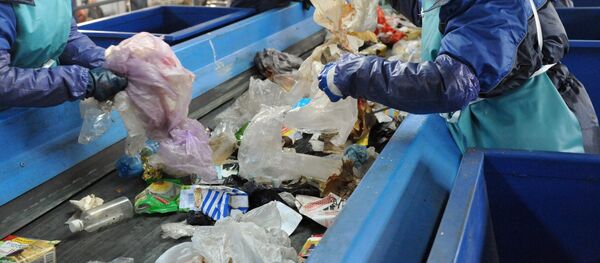 Сортировка мусора на заводе по переработке отходов - Sputnik Узбекистан