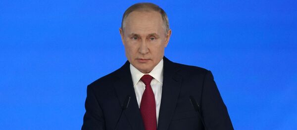 Ежегодное послание президента РФ В. Путина Федеральному Собранию Ежегодное послание президента РФ В. Путина Федеральному Собранию - Sputnik Ўзбекистон