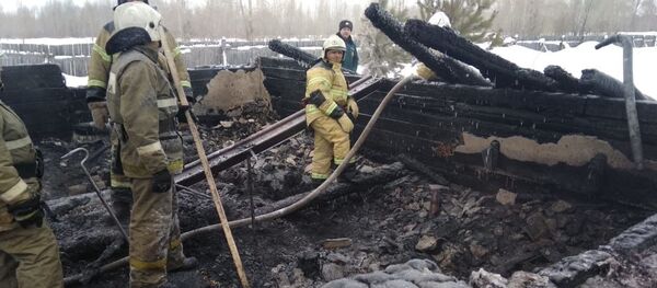 Pojar v Tomskoy oblasti - Sputnik O‘zbekiston