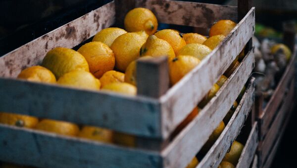 Лимоны в ящике. Иллюстративное фото - Sputnik Узбекистан