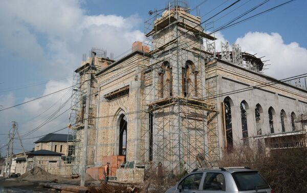 Строительство мечети Ракат в Яккасарайском районе Ташкента - Sputnik Узбекистан