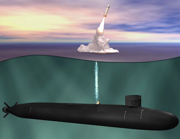 Иллюстрация подводной лодки Ohio Replacement - Sputnik Узбекистан