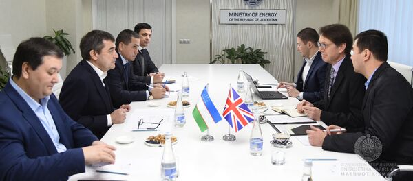 Министр энергетики Узбекистана Алишер Султанов провел встречу с послом Великобритании в республике Тимоти Торлотом Министр энергетики Узбекистана Алишер Султанов провел встречу с послом Великобритании в республике Тимоти Торлотом - Sputnik Узбекистан
