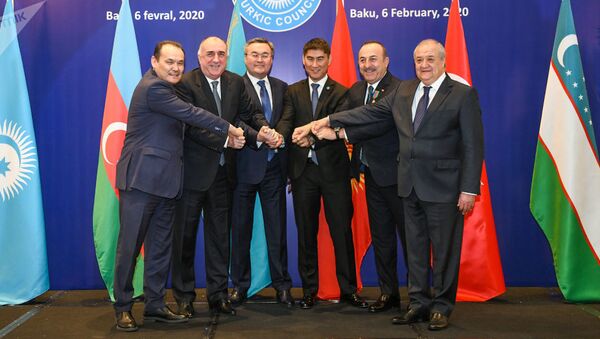Внеочередное заседание Совета министров иностранных дел Совета сотрудничества тюркоязычных государств (Тюркского совета) в Баку, 6 февраля 2020 года - Sputnik Узбекистан