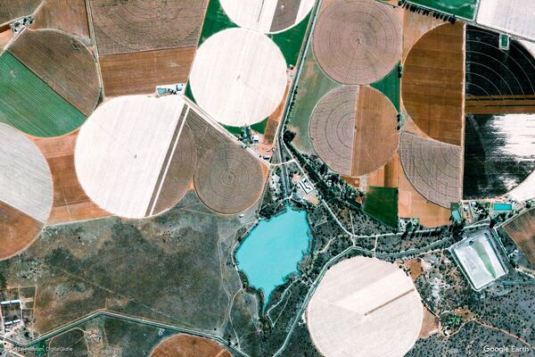 Изображение из космоса местности в провинции Ксарип, ЮАР - Sputnik Узбекистан