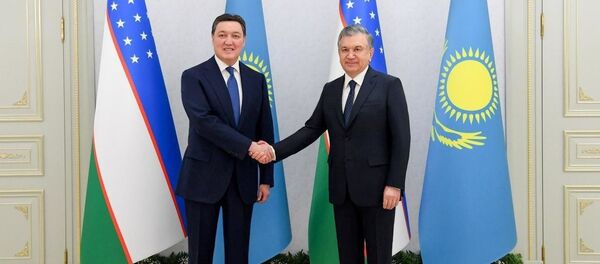 Президент Узбекистана Шавкат Мирзиёев принял Премьер-министра Казахстана Аскара Мамина - Sputnik Узбекистан