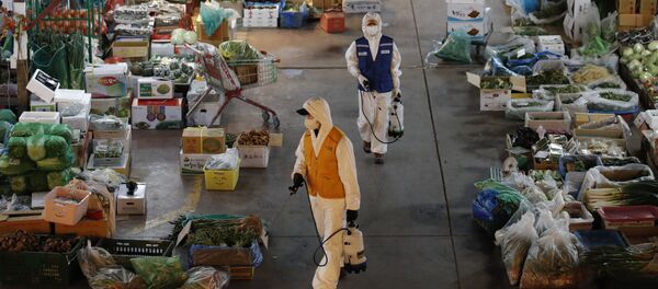 Профилактические меры против распространения коронавируса в Сеуле - Sputnik Ўзбекистон