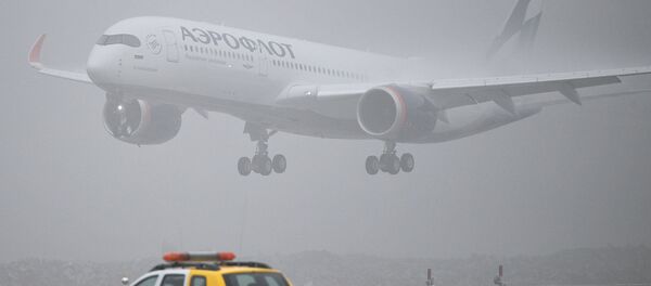 Dalnemagistralniy shirokofuzelyajniy passajirskiy samolet Airbus A350-900 aviakompanii Aeroflot Dalnemagistralniy shirokofuzelyajniy passajirskiy samolet Airbus A350-900 aviakompanii Aeroflot - Sputnik O‘zbekiston