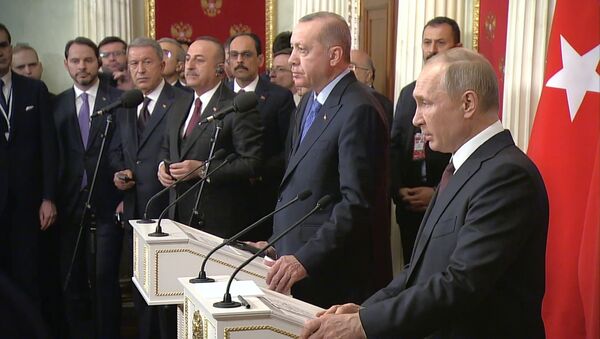 Прекращение огня и коридор безопасности: итоги переговоров Путина и Эрдогана - Sputnik Узбекистан