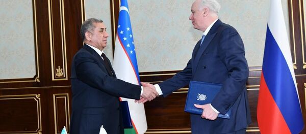 В Генеральной прокуратуре Республики Узбекистан состоялась встреча Генерального прокурора Республики Узбекистан Нигматиллы Юлдашева с председателем Следственного комитета Российской Федерации Александром Бастрыкиным В Генеральной прокуратуре Республики Узбекистан состоялась встреча Генерального прокурора Республики Узбекистан Нигматиллы Юлдашева с председателем Следственного комитета Российской Федерации Александром Бастрыкиным - Sputnik Узбекистан