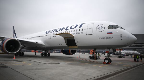 Samolet aviakompanii Aeroflot - Sputnik O‘zbekiston