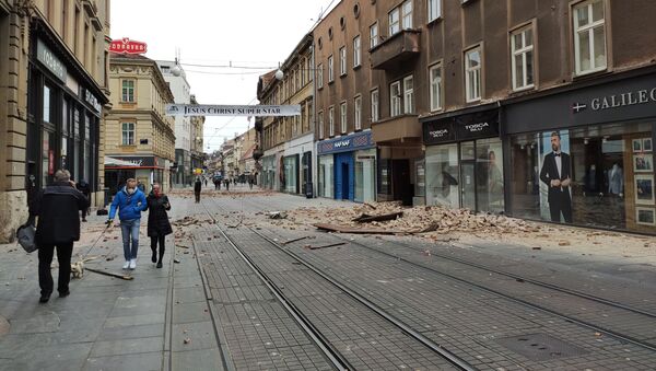 Последствия землетрясения в Загребе - Sputnik Узбекистан
