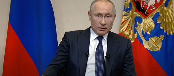 Обращение Владимира Путина к гражданам России в связи с эпидемией коронавируса Обращение Владимира Путина к гражданам России в связи с эпидемией коронавируса - Sputnik Узбекистан