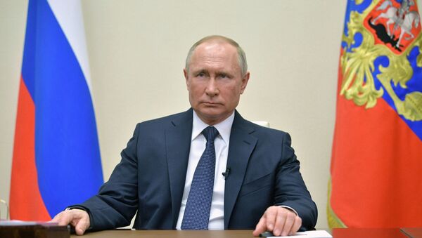 Президент РФ В. Путин выступил с обращением к гражданам - Sputnik Ўзбекистон