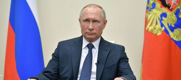 Президент РФ В. Путин выступил с обращением к гражданам Президент РФ В. Путин выступил с обращением к гражданам - Sputnik Ўзбекистон
