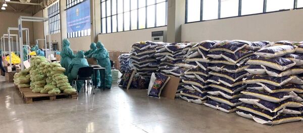 Единый координационный центр, организованный в столичном Узэкспоцентре, начал благотворительные работы - Sputnik Узбекистан