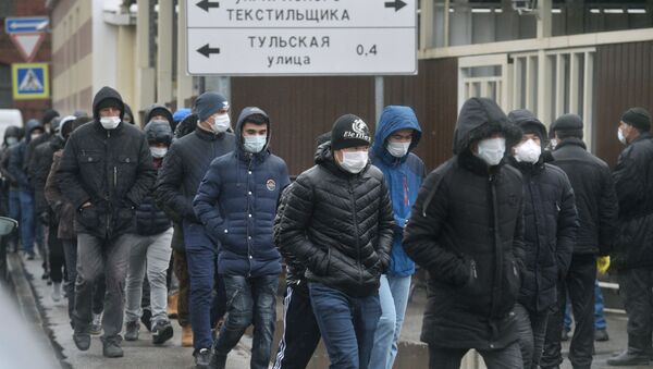 Migranti v Moskve - Sputnik O‘zbekiston