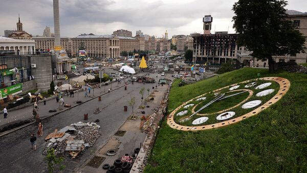 Вид на площадь Независимости в Киеве - Sputnik Ўзбекистон