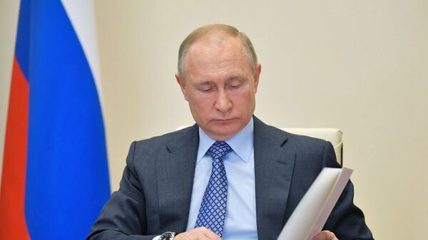 Президент РФ В. Путин принял участие во встрече глав ЕАЭС в формате видеоконференции - Sputnik Узбекистан