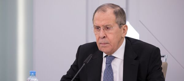 Видеоконференция главы МИД РФ С. Лаврова в рамках заседания с участниками Фонда им. А. М. Горчакова  Видеоконференция главы МИД РФ С. Лаврова в рамках заседания с участниками Фонда им. А. М. Горчакова  - Sputnik Ўзбекистон