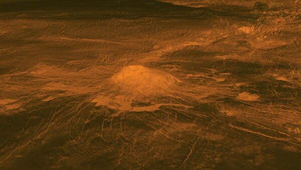 Вулкан на поверхности Венеры - Sputnik Ўзбекистон
