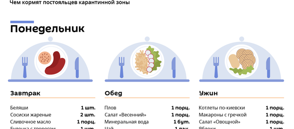 Меню в карантинной зоне под Ташкентом Меню в карантинной зоне под Ташкентом - Sputnik Узбекистан