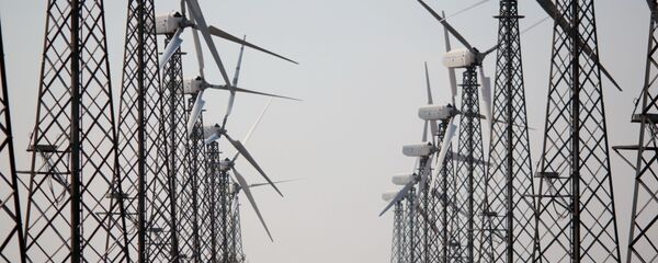 Мирновская ветроэлектростанция в Крыму Мирновская ветроэлектростанция в Крыму - Sputnik Узбекистан