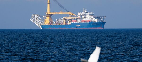 Прибытие трубоукладчика Академик Черский в порт Калининграда Прибытие трубоукладчика Академик Черский в порт Калининграда - Sputnik Ўзбекистон